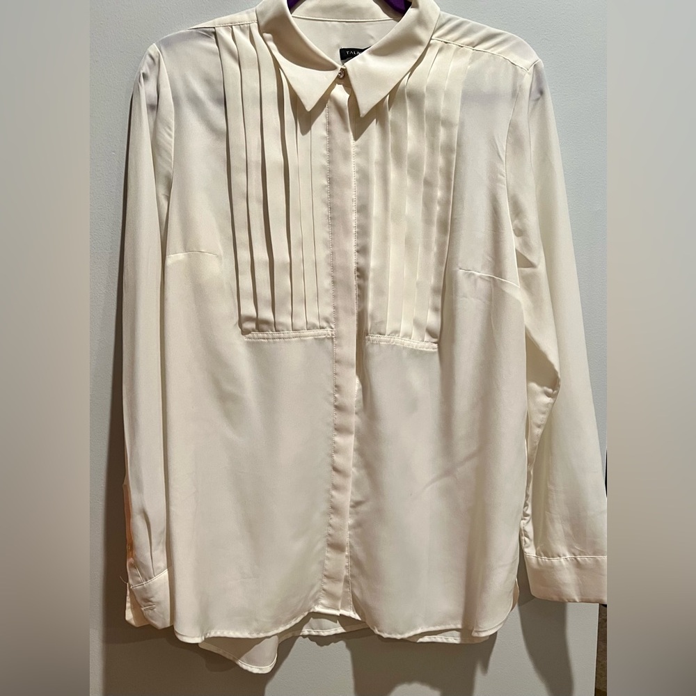 Talbots ivory blouse